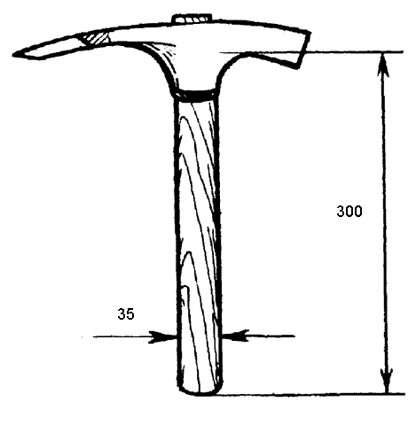 Чертеж молотка. Молоток геологический - чертеж. Кирка чертеж. Геологический молоток схема. Кирка молоток чертеж.