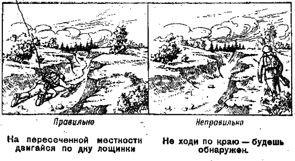 Тактика ведения боя в лесу малой группой схемы