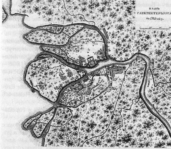 Карта петербурга 1703 года