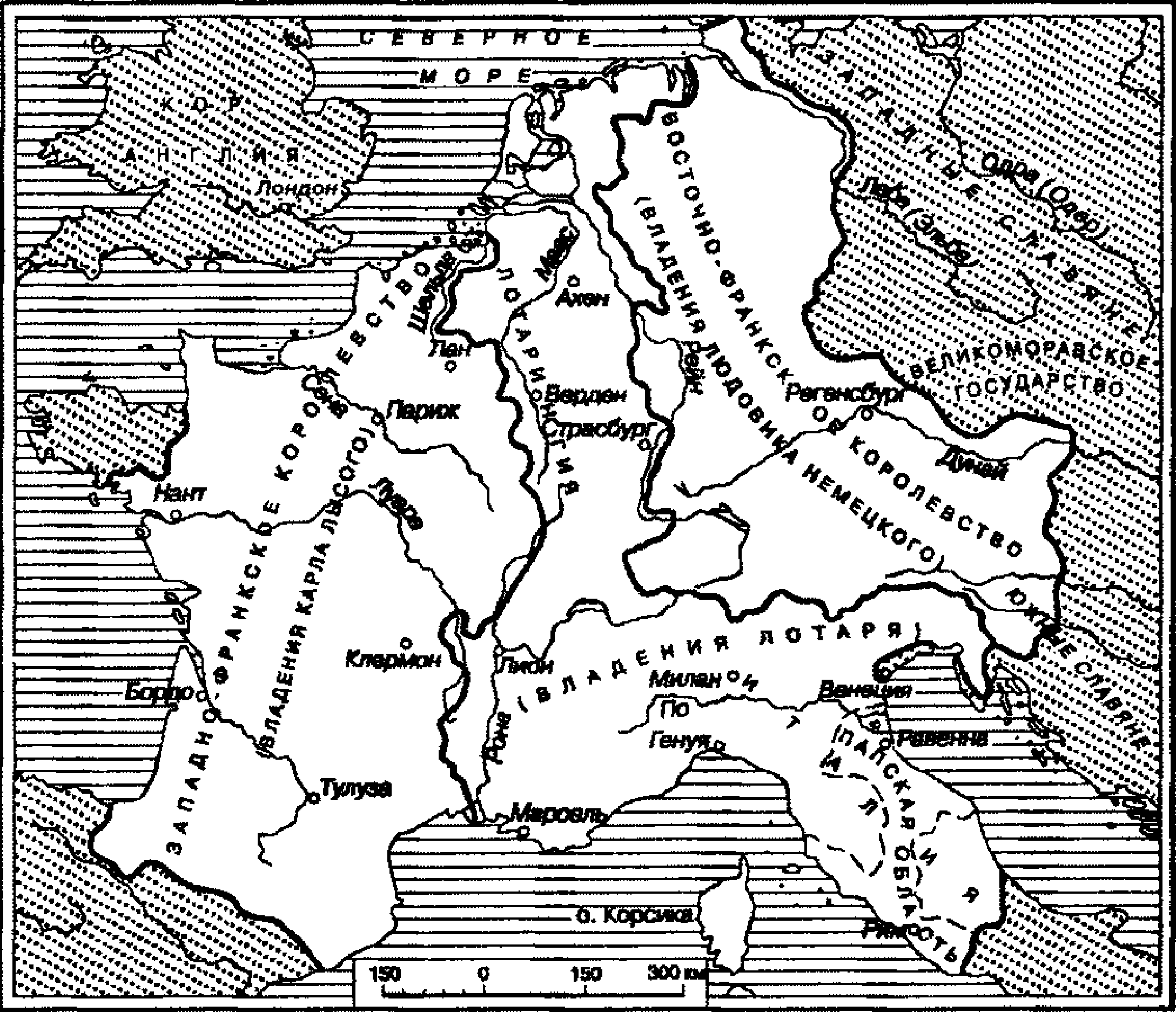 Карта германских племен