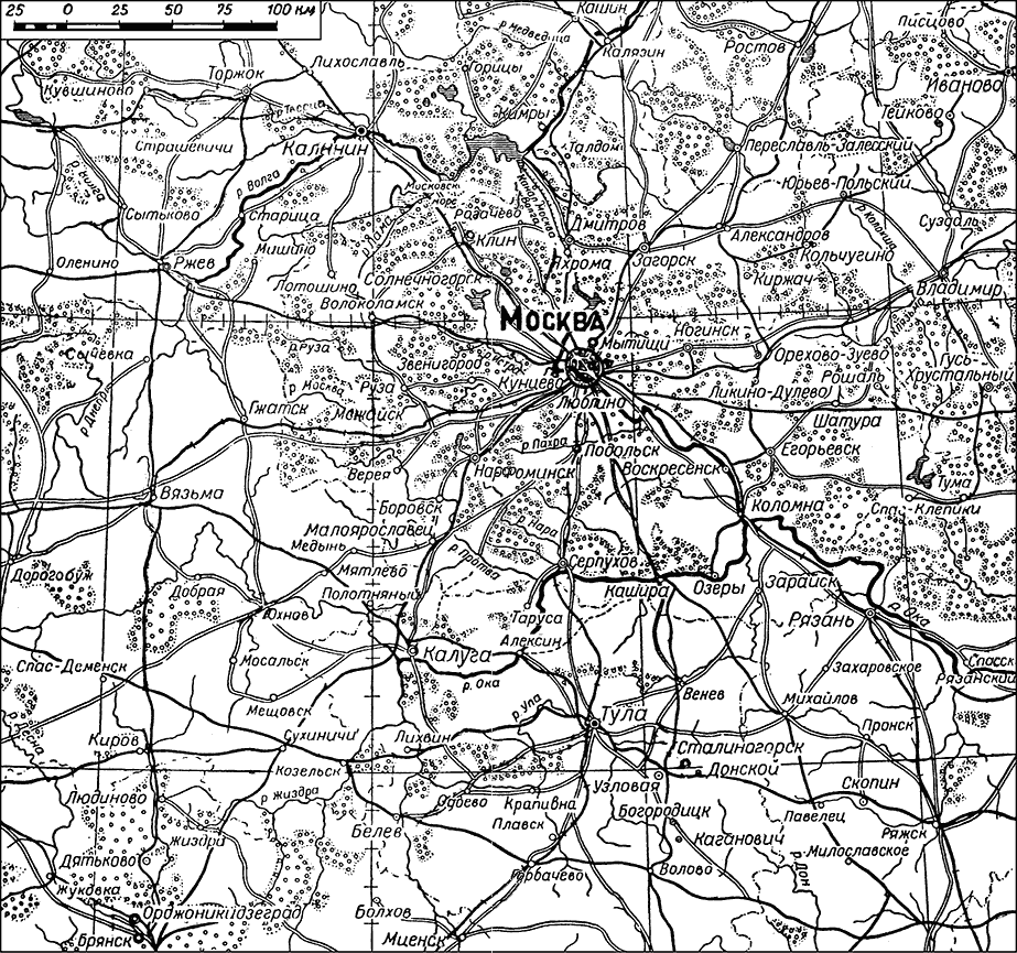 Карта боевых действий под москвой 1942