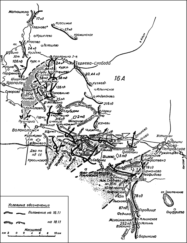 Бои под истрой 1941 карта