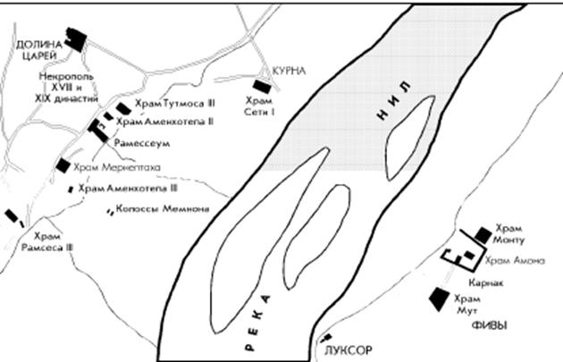 Луксор египет карта