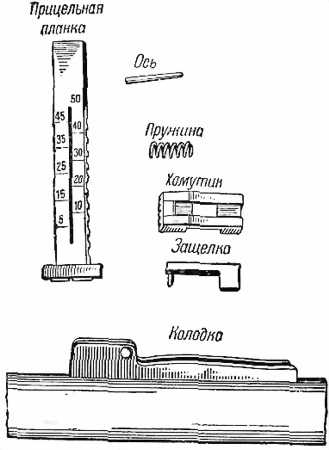 Чертеж прицельной планки