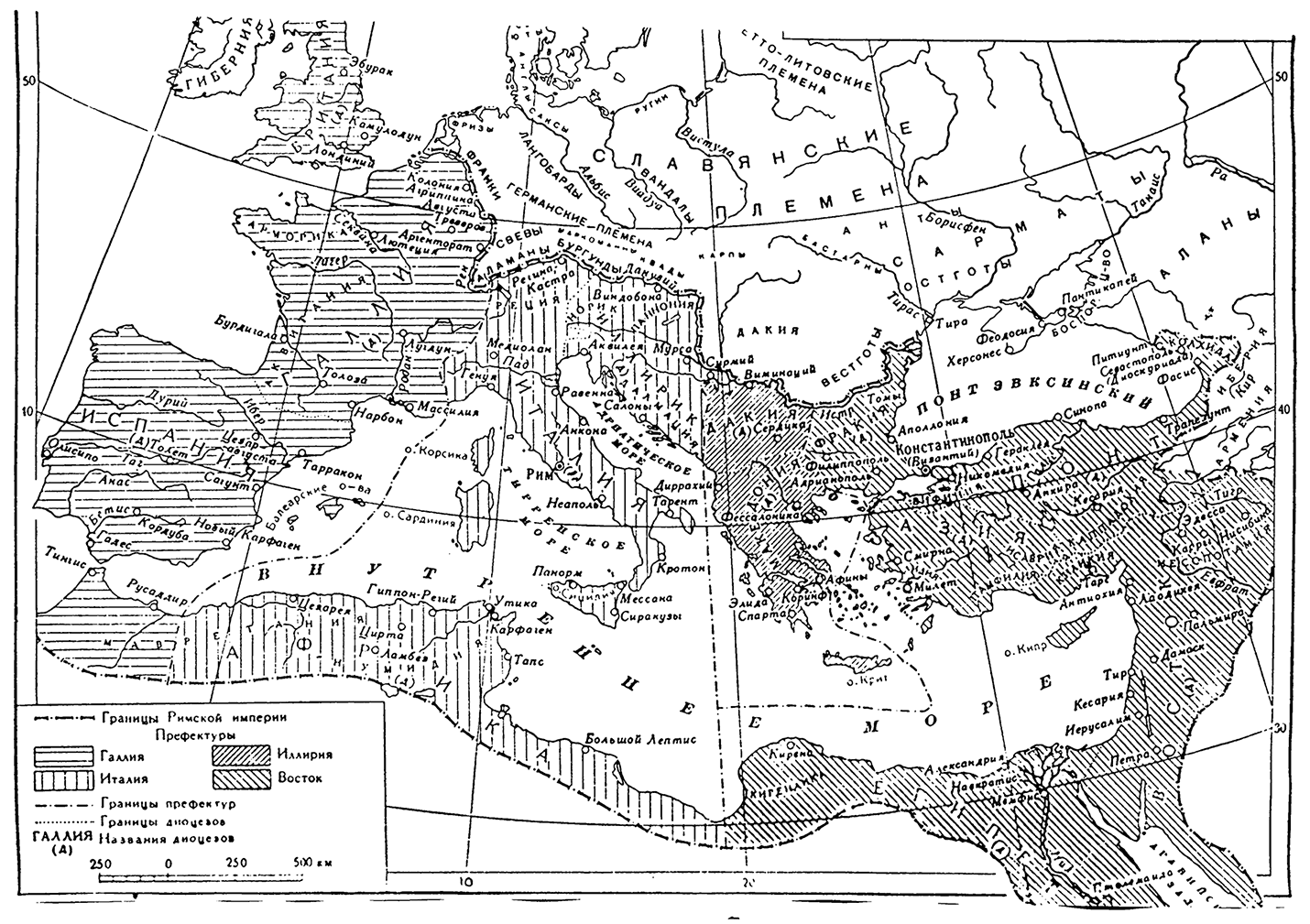 Карта мира в 1 веке