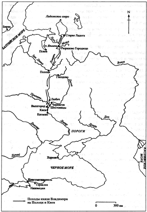 Карта походы владимира и ярослава