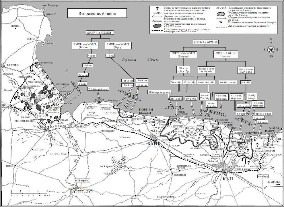 План высадки союзных войск в нормандии план