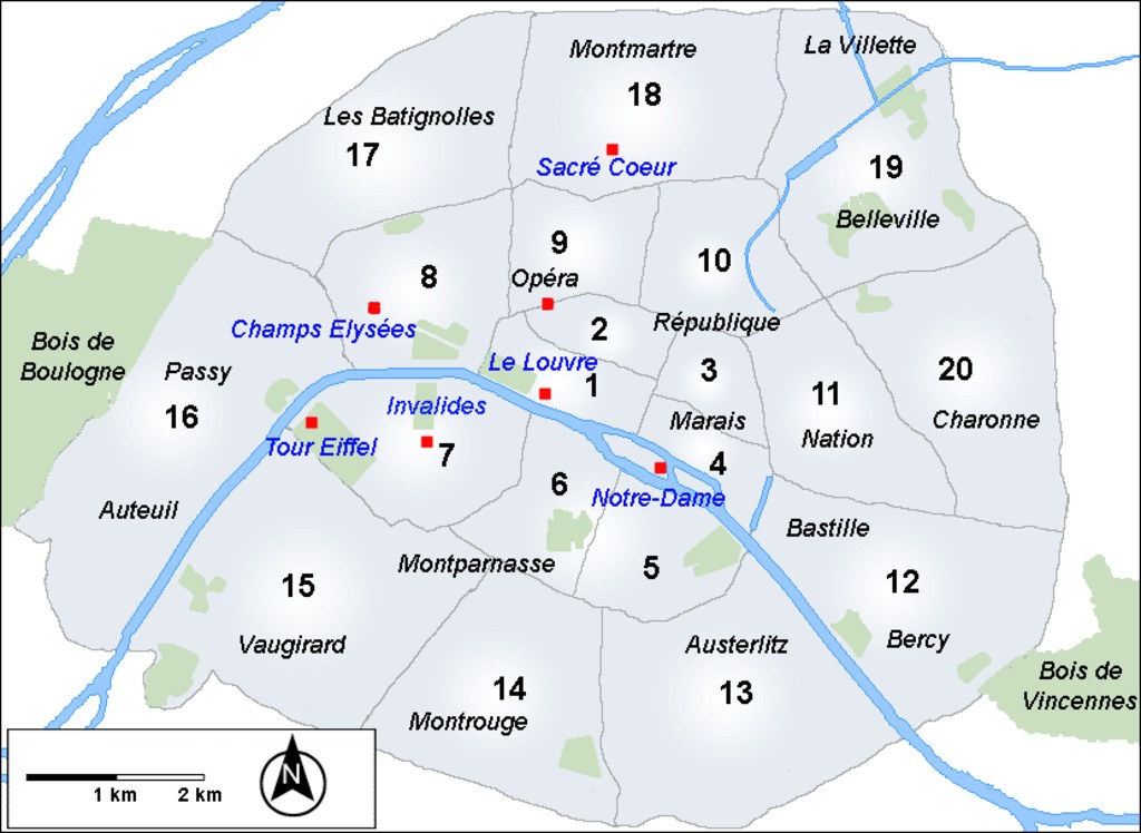 Arrondissement de paris. Районы Парижа на карте. Округа Парижа на карте. Карта округов Парижа. 16 Округ Парижа на карте.