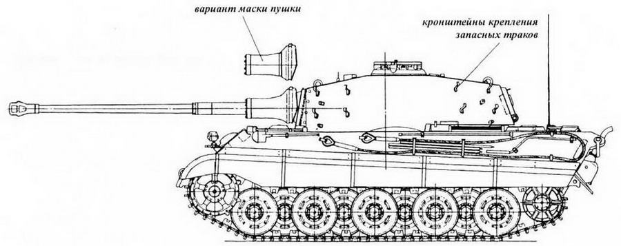 Чертеж танка тигр 2