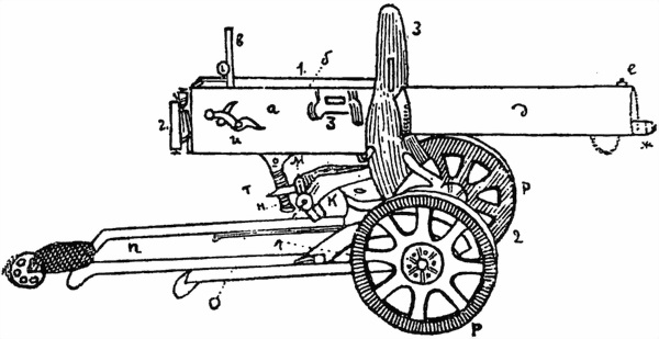Сборочный чертеж пулемет максим