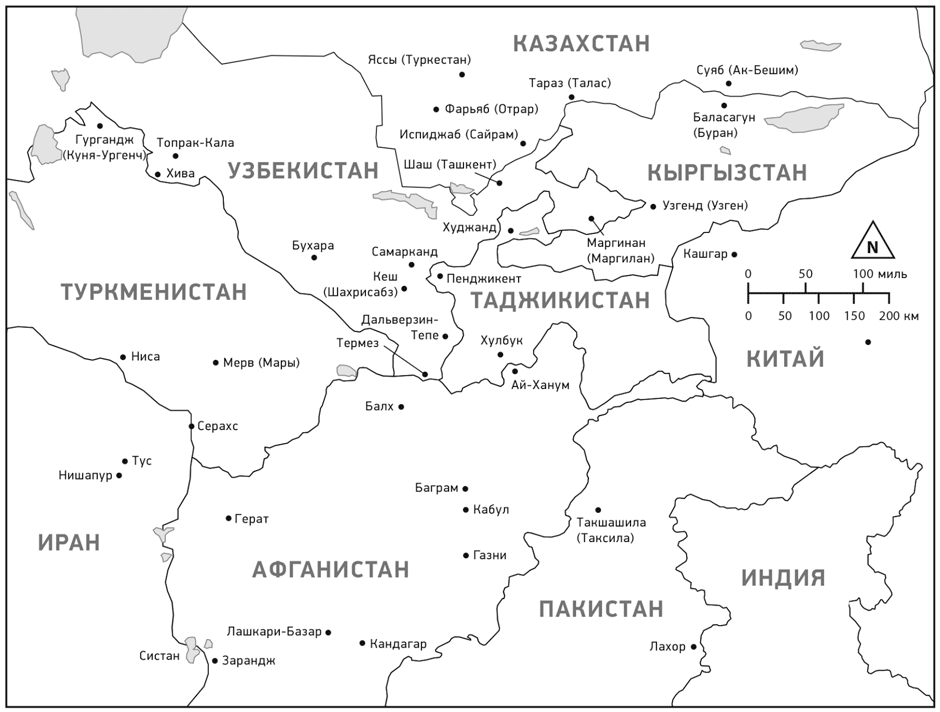 Карта казахстана средневековая