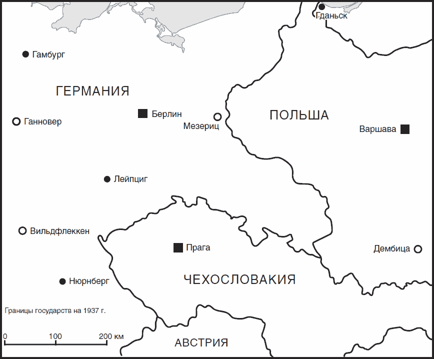 Карта чехословакии 1968