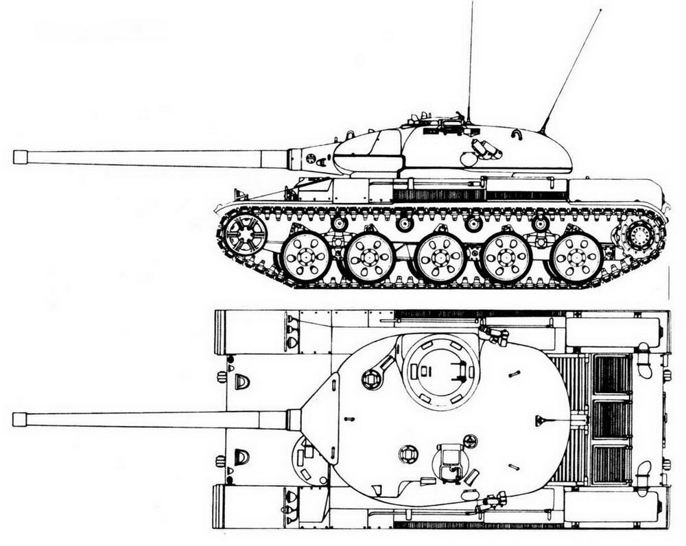 Танк т 44 рисунок