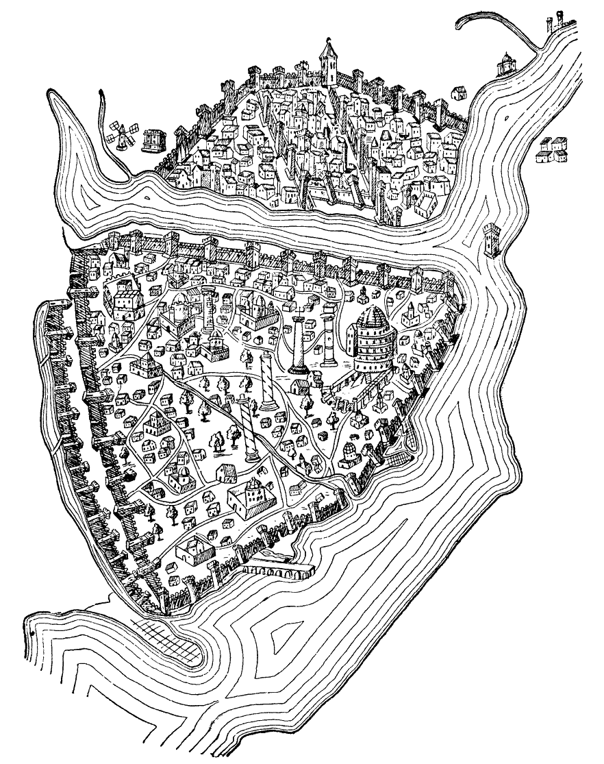 Константинополь карта 10 века