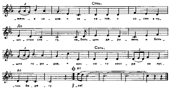 Песня под планом