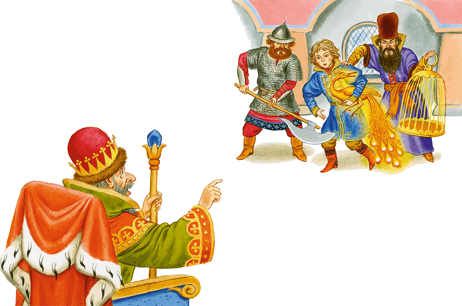 Царь Берендей и сыновья иллюстрации.