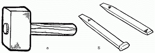 Эскизы молотка и зубила